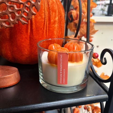 Pumpkin & Patchouli Scented Candle With Gift Box
