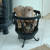 Small Wrought Iron Basket for logs
