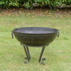 70cm Iron Fire Bowl in Garden