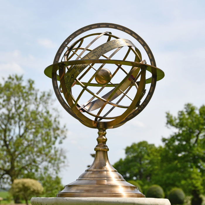Antique Bronze Armillary Sundial