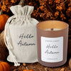 Hello Autumn wood wick candle