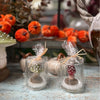Toadstool Candles in Glass Jars 