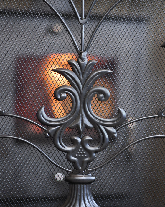Black Scroll Design Guard Close Up 