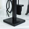 Black and Nickle Finish Steel Stylish Four Piece Close Up Of Base