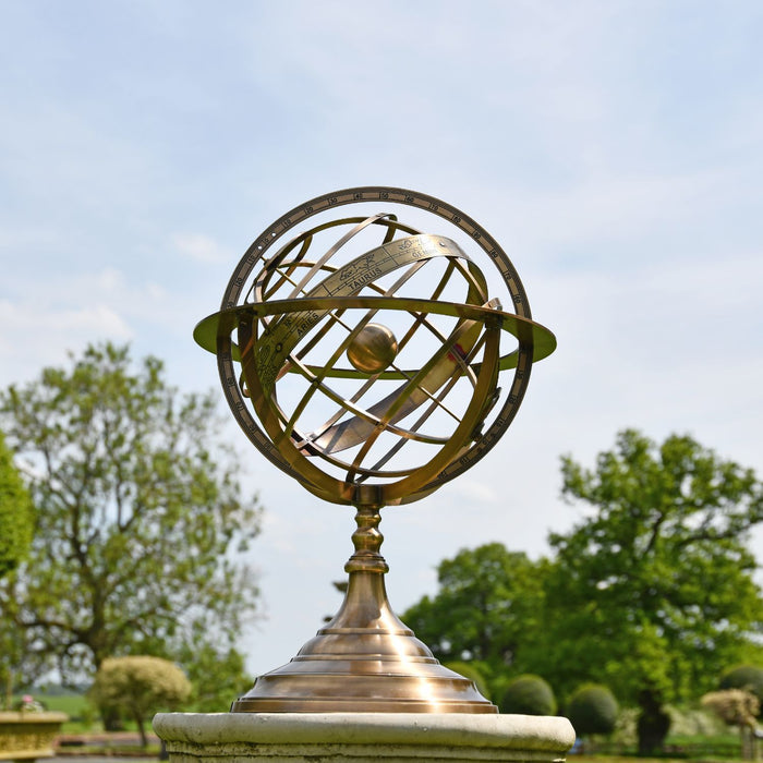Antique Bronze Armillary Sundial