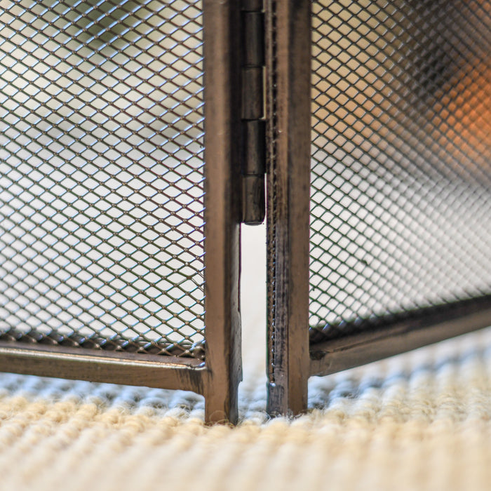 Brushed Brown Fire Guard Close Up 