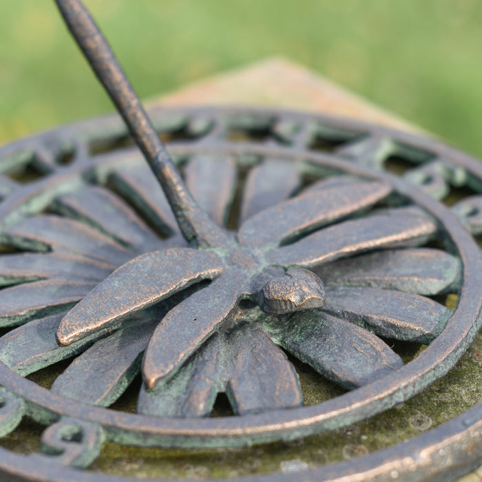 Close Up Of Iron Sundial 