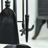 Robust Iron Traditional Four Piece Fireside Tools Set H55cm