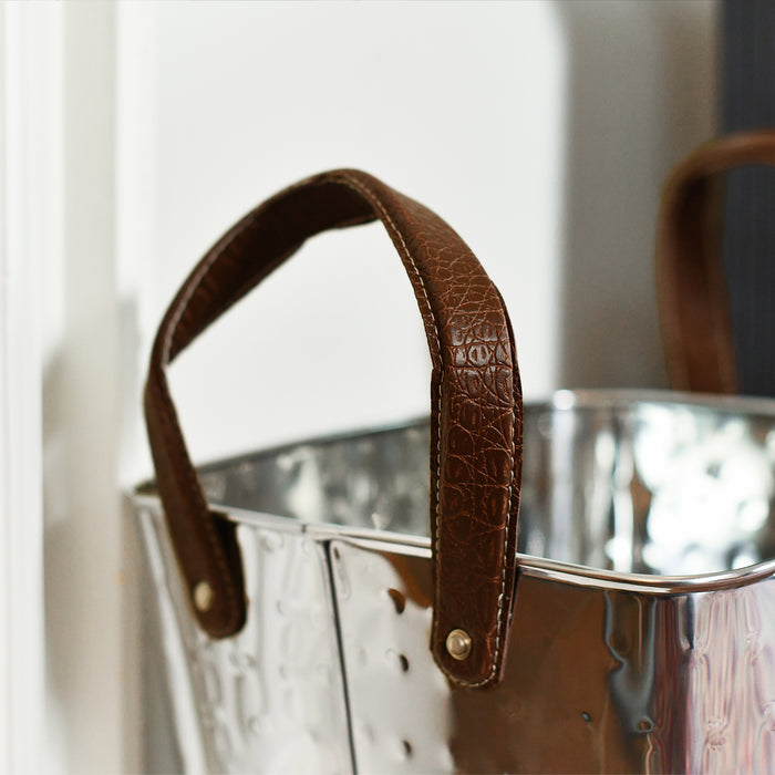 Close Up Of Leather Handles