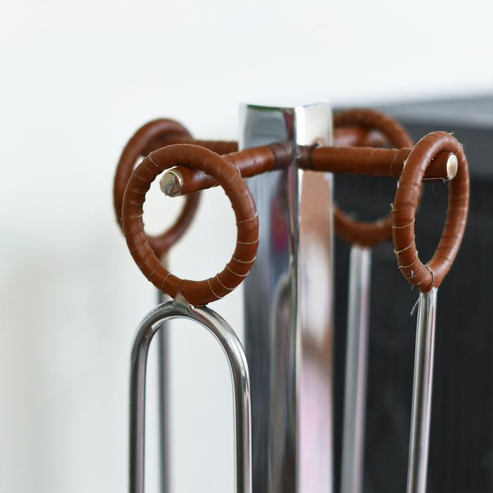 Close Up Of Leather Loop Handles