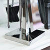 Close Up Of Stainless Steel Square Base