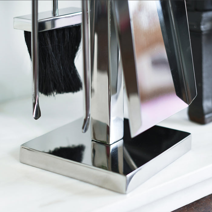 Close Up Of Stainless Steel Square Base