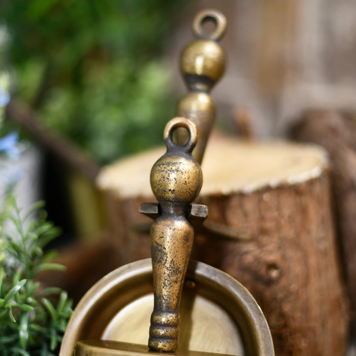 Close Up of brush and shovel handle