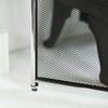 Close Up Of Feet On Metal Guard 