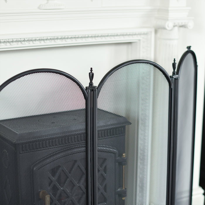 Close Up Of Fire Guard Arched Frame 