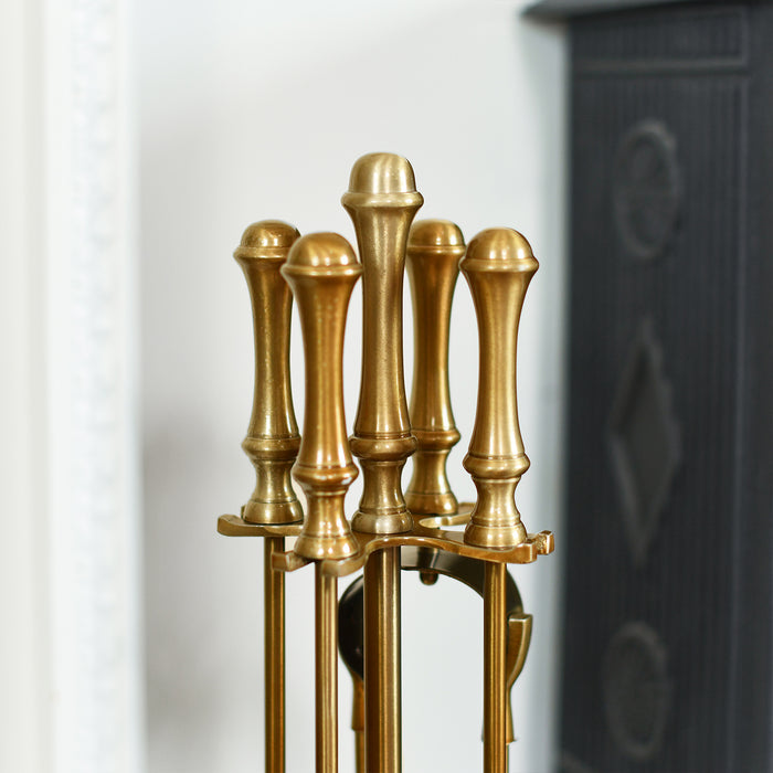 Close Up Of Four Tool Handles and Stand Handle