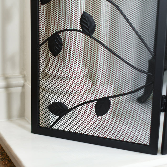Close Up Of Leaf Details On Panel 