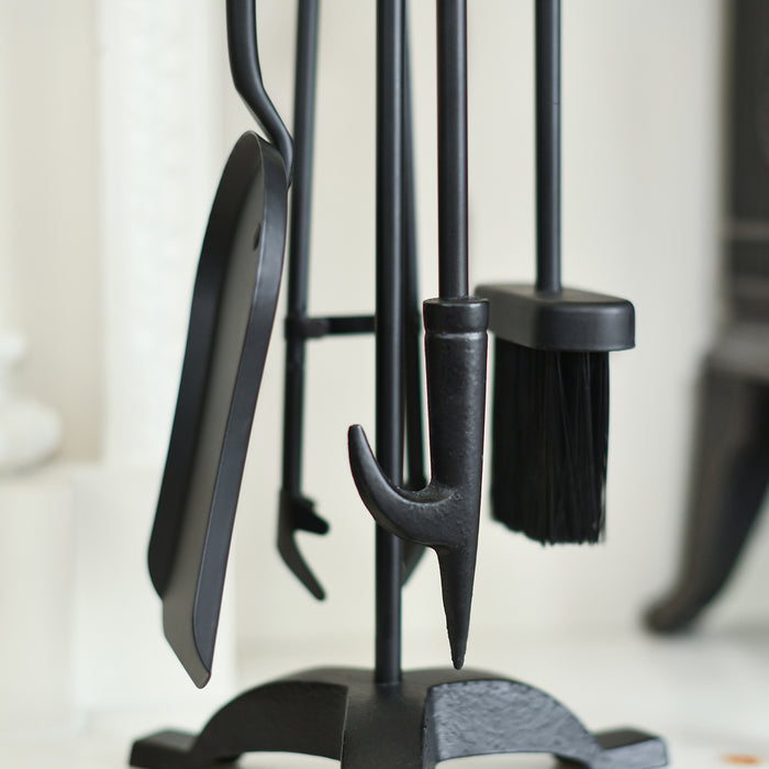 Close Up Of Metal Tools In The Fireside Tools Set 