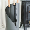 Close Up of Contempoary Grey Companion Set 
