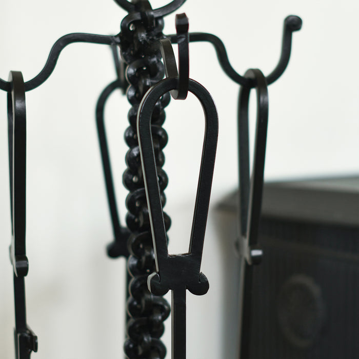 Close Up of Looped Hooks and Twist Stand