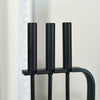 Close Up of Smooth Fireside Tools Handles 