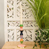Colourful Striped Candlestick Holder in Situ