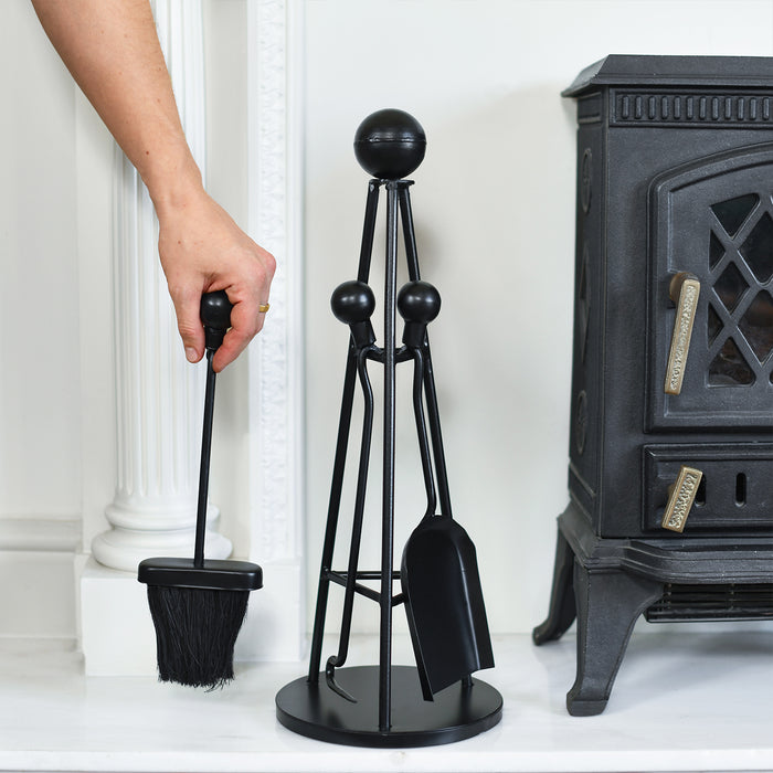 Contempoary Set In Situ With Hand Holding Brush For Scale 