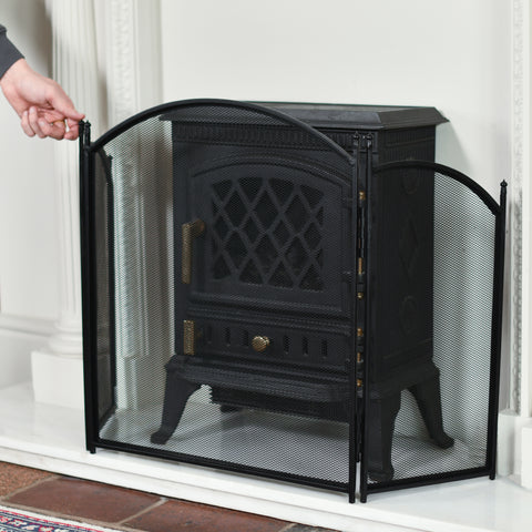 'Byron' Fire Guard With Hand For Scale