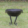 Rustic Iron Fire Bowl on Stand 