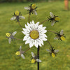 Hand Painted Rustic Daisy Spinner