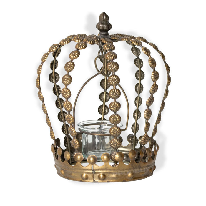 Crown Shape Metal Candle Holder