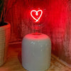 LED Red Love Heart Neon Lamp 