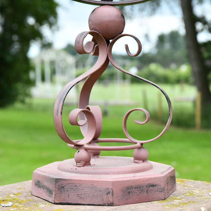 Scroll Ironwork on Armillary Base 
