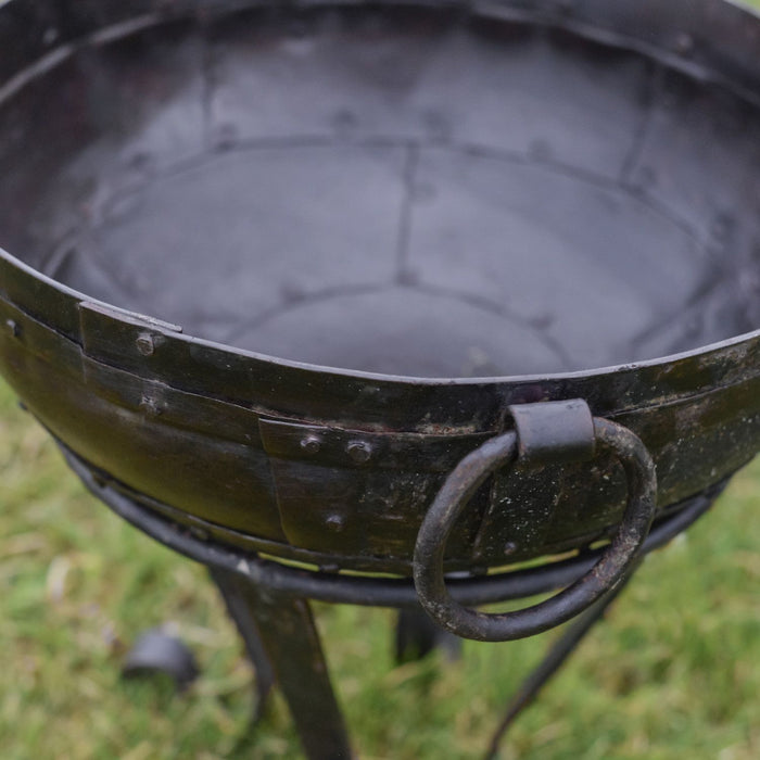 Close Up of Kadai Bowl Handle