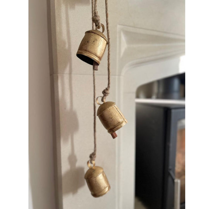 Rustic Gold Metal Bells