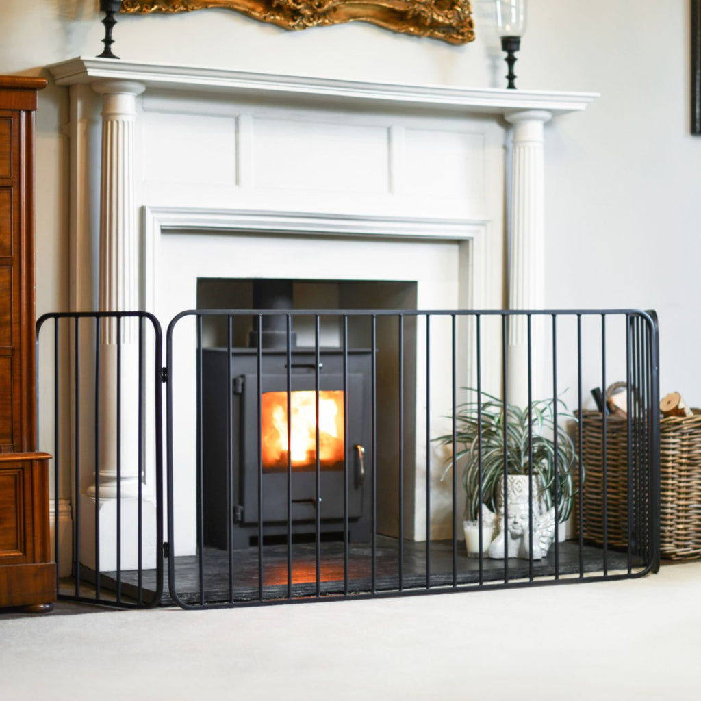 Steel Nursery Guard around wood burner