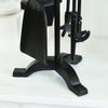 Close Up Of Robust Iron Traditional Four Piece Fireside Base