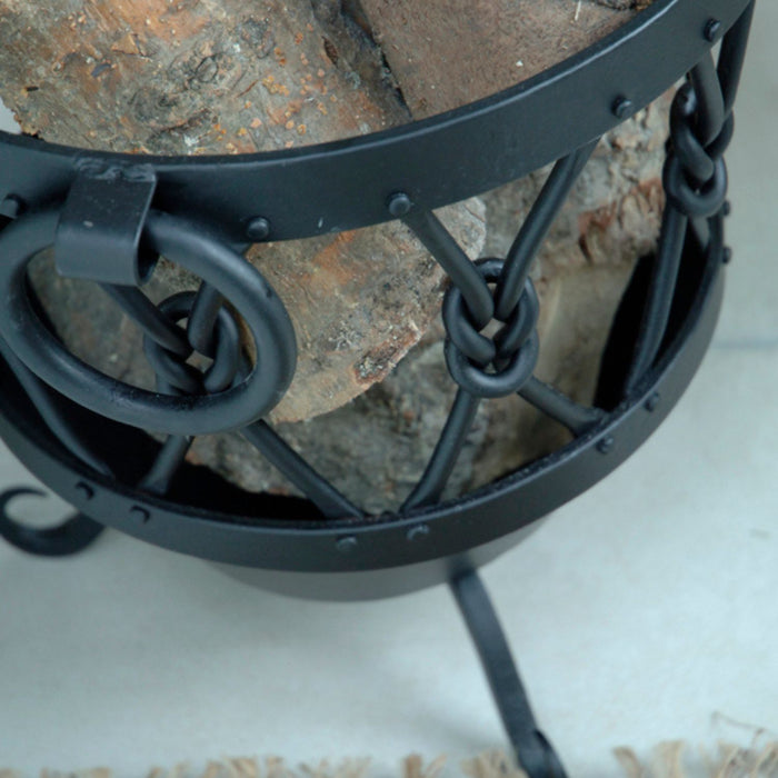 Handle and Knot Design log holder