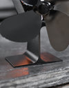 Close Up of Four Blade Wood Stove Fan 