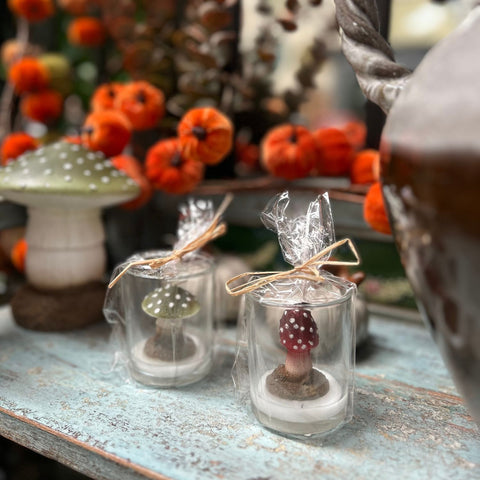 Woodland Mushroom Candles 