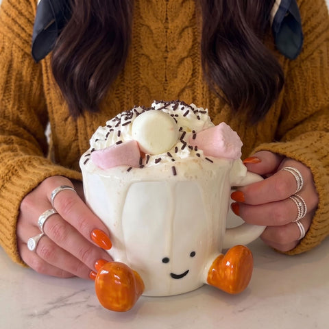 'Cuddle Cup' Smiley Face Mug with Feet